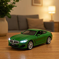 Машинка Автопром BMW M850i Coupé 1:35 зелена — металева інерційна модель зі світлом і звуком, арт. 68415-3, фото 9