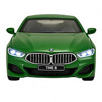 Машинка Автопром BMW M850i Coupé 1:35 зелена — металева інерційна модель зі світлом і звуком, арт. 68415-3, фото 4
