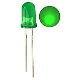 LED світлодіод 3мм 1.8-2В 20мА зелений 1000 шт – комплект діодів для пайки, підсвітки та індикації, фото 3