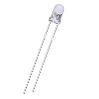 LED світлодіод 3мм 3-3.2В 20мА білий 1000 шт – комплект діодів для пайки, підсвітки та індикації