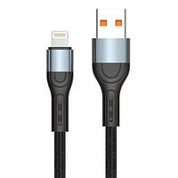 Кабель USB Lightning 1м Pavareal Q06i 120Вт швидка зарядка Fast Charge в оплетці