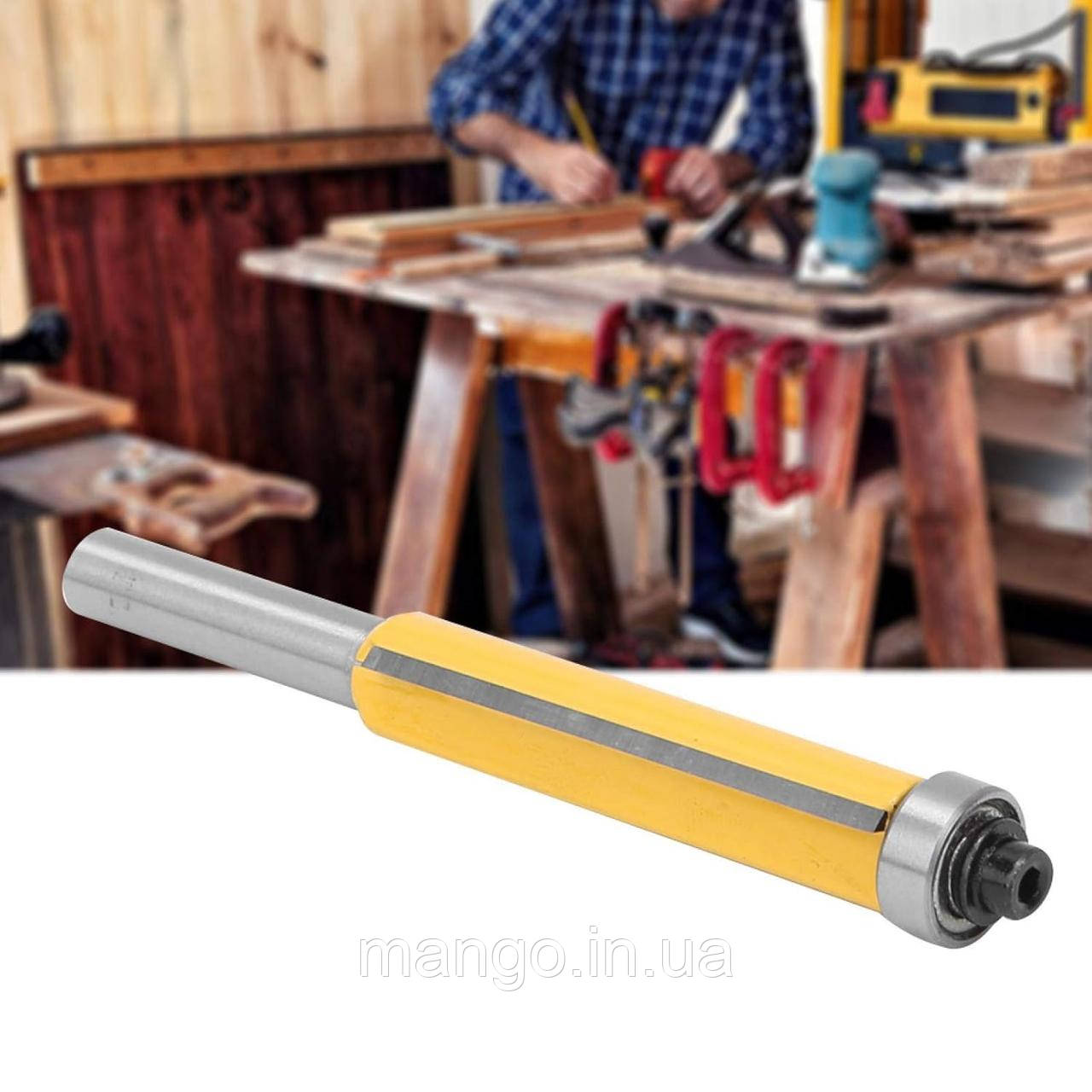 Фреза по дереву кромочна пряма з підшипником 50.8мм 8мм для ручного фрезера, фото 1