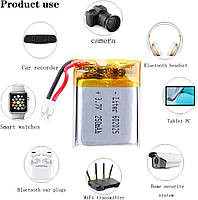 Li-pol акумулятор 602025 3.7В 250мАч для GPS MP3 MP4 RC моделей акумуляторна батарея