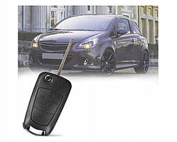 Заготовка ключа Opel NEW викидний корпус під чип 2кн брелок для автомобіля