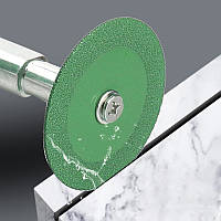 Алмазний диск 40 мм двосторонній для різання скла, кераміки, кришталю та нефриту