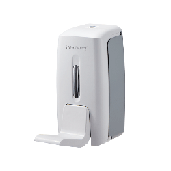 Дозатор для рідкого мила та антисептиків ліктьовий диспенсер Interhasa 800 мл білий