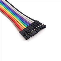 Dupont кабель мама-мама 20 см, набір 40 шт для Arduino, макетних плат та електронних проєктів