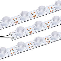 LED сегмент 6В для планки підсвічування РК телевізора, 10 шт, світлодіоди для ремонту LED TV