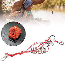 Пружинна годівниця донна снасть супутник з гачками №12 набір 4шт для рибалки