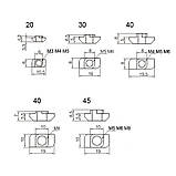 Гайка Т-подібна М3, 10 шт для 6 мм паза алюмінієвого профілю 20 серії, кріплення для меблів і конструкцій, фото 3