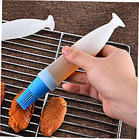 Контейнер ємність з пензликом і дозатором для олії 70мл присоска силікон