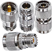 Перехідники для антен комплект 14шт SMA BNC N PL259 SO239 адаптери універсальні