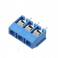 Колодка клемна на 3 контакти KF301-3P набір 10 шт, крок 5 мм для монтажу проводки