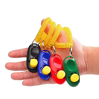 Клікер для дресирування собак із кнопкою та браслетом, тренажер-щолкачик для навчання тварин