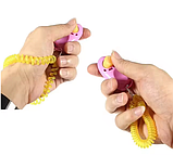 Клікер для дресирування собак із кнопкою та браслетом, тренажер-щолкачик для навчання тварин, фото 4