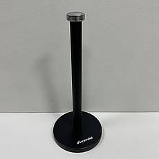 Тримач паперових рушників вертикальний d-15, h-34 см Kamille КМ-0181 чорний, фото 3