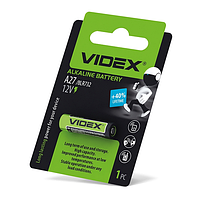 Батарейка Videx 12V 27A A27 MN27 8LR732, алкалінова для пульта сигналізації, фотоапарата і бездротових пристроїв