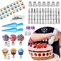 Кондитерський набір 380шт для декору тортів кексів інструменти з підставкою