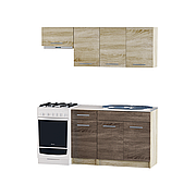 Кухня 1,8м ЕКО 1800  зі стільницею Сонома/Трюфель