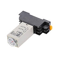 Реле часу H3Y-2 таймер 0–5с 12В 5А, модуль на DIN-рейку для автоматики та керування