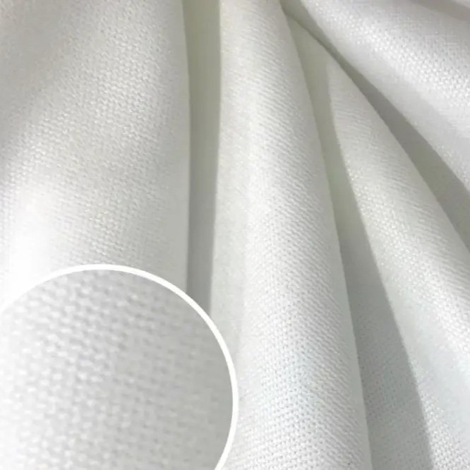 Шторна тканина мікровелюр на метраж, колір білий, висота 3м (Petek-92), фото 1