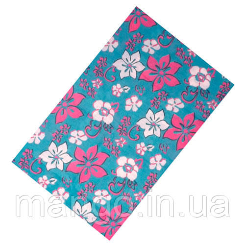Баф бандана-трансформер, шарф із мікрофібри, універсальний, принт квіти №6, фото 1