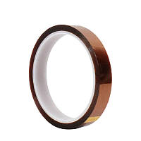 Каптон термостійка стрічка 30м x 10мм, ізоляційна для електроніки та 3D-принтера