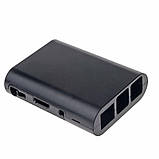 Корпус кейс для Raspberry Pi B+ 2 B 2B 3 B 3B чорний для захисту від зовнішнього впливу, фото 4