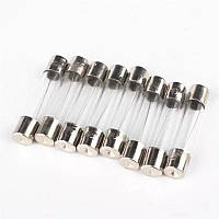 Запобіжник скляний циліндричний 100шт 5х20мм 250В 1А для захисту електронного кола