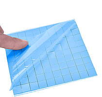 Термопрокладка силіконова 15x15x2мм, під радіатор, теплопровідна, набір 10 шт