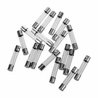 Запобіжник скляний циліндричний 100шт 5х20мм 250В 15А для захисту електронного кола