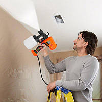 Краскопульт електричний фарборозпилювач 800мл 1.5/2/2.5/3мм з регулюванням подачі повітря та фарби