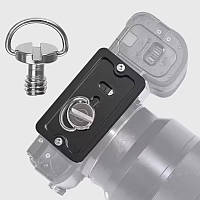 Кріпильний гвинт 1/4 з D-подібним кільцем для використання у штативних майданчиках