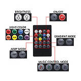 Декоративне RGB LED підсвічування салону авто, світломузика, USB живлення, пульт ДУ, фото 4