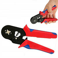 Механічний інструмент для опресування кабельних наконечників HSC8 6-4A кримпер плоскогубці 0.25-6мм2 HSC8 6-4A