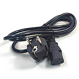 Мережевий кабель живлення комп’ютера IEC C13 кутовий, 28x0.07мм², довжина 1.5м, фото 6