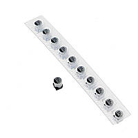 Конденсатори SMD алюмінієві, 130 шт, набір 1–220 мкФ 10–50В для електроніки