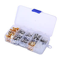 Набір клем 150 шт, кабельні наконечники та ізолятори, ніж круглий у комплекті