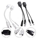 Спліттер PoE для камер відеоспостереження CCTV, Ethernet 5.5×2.1 мм, набір 2 шт, фото 4