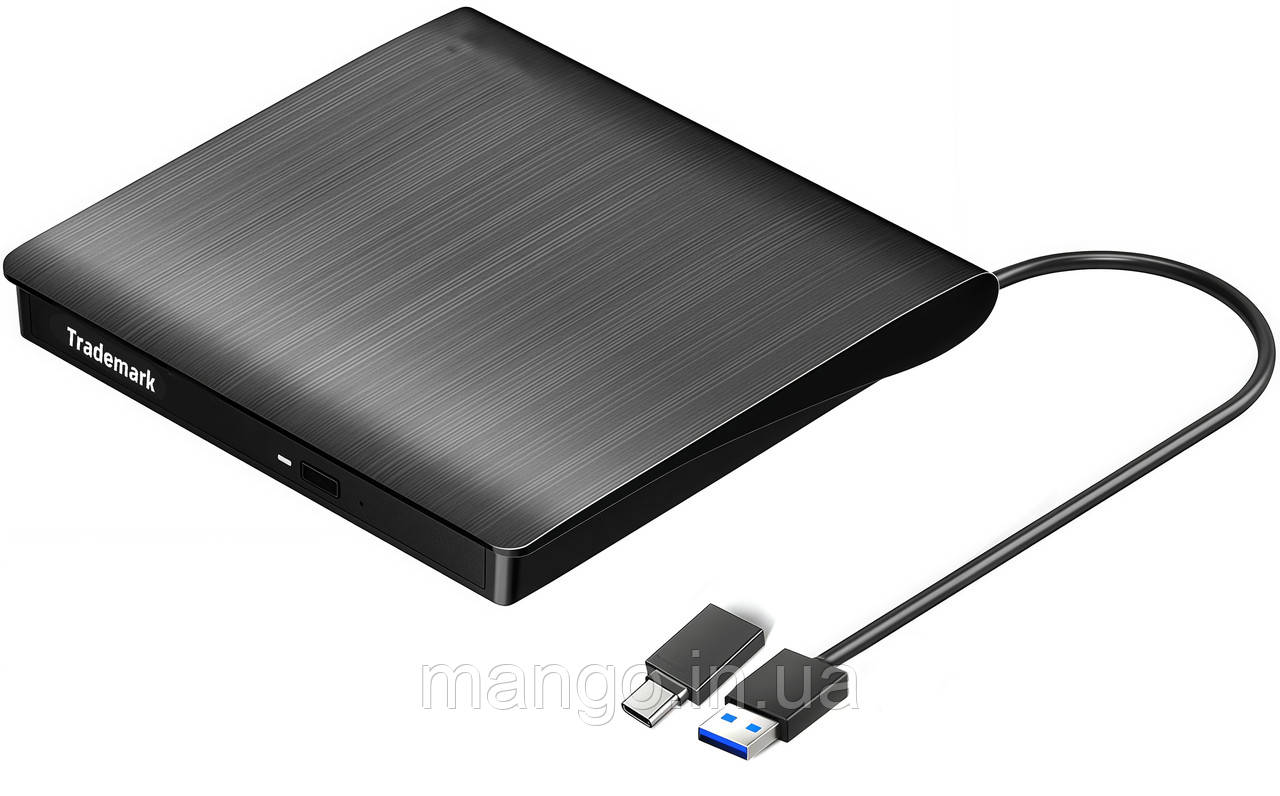 Внешний USB 3.0 DVD-RW/CD-RW привод ECD819-SU3, портативный дисковод для ноутбука и ПК, фото 1