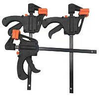 Швидкозатискна F-подібна струбцина 4" (0–103 мм), одноручний тригерний затискач для столярних робіт