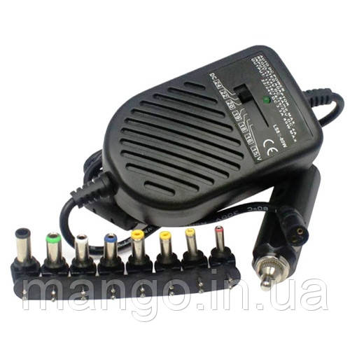 Автомобільний блок живлення для ноутбука 15–24В, 80Вт, універсальний адаптер у прикурювач, фото 1