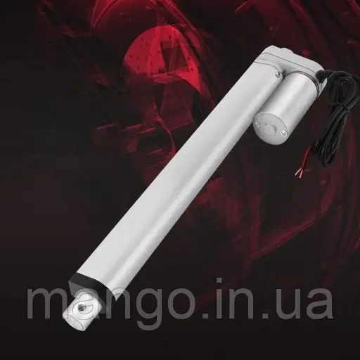 Штоковий лінійний привід актуатор HY01-12-A1-455-300 з вбудованими кінцевими датчиками, фото 1