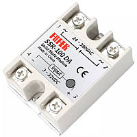 Однофазне твердотільне реле SSR-100DD 100A DC-DC, промислове силове реле керування