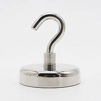 Неодимовий пошуковий магніт 75x18 мм N52 до 150 кг з гачком