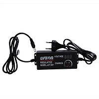 Регульований блок живлення JDT-001, 3-24 В 3 А 72 Вт, LED-дисплей, штекер 5.5×2.5 мм, захист від КЗ і перегрівання