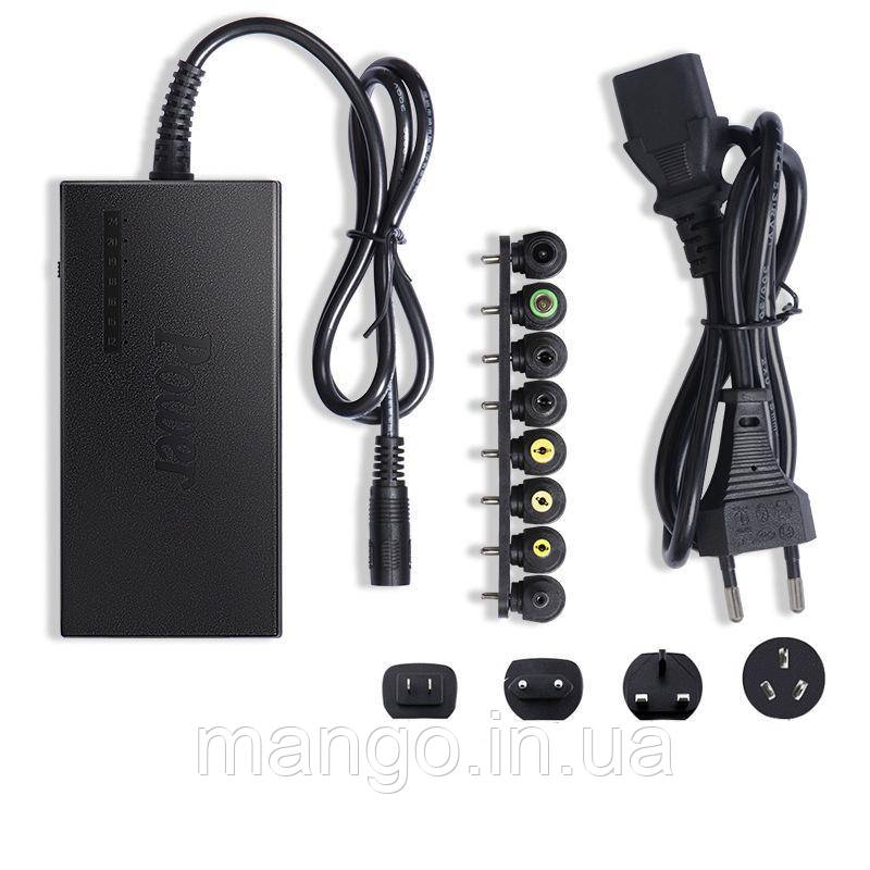 Універсальний блок живлення 96 Вт, 12–24 В, до 4.5А, регульований адаптер з 8 змінними штекерами, фото 1