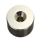 Набір із 10 кріпильних неодимових магнітів 18x4 мм N50 з отвором 5 мм, фото 3