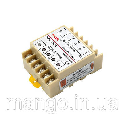 5-канальне твердотільне реле SSR ST5-10DD 10А DC-DC для керування нагрівальними елементами, фото 1