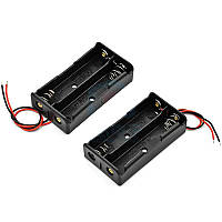 Відсік для 2 акумуляторів 18650 бокс кейс із проводами 7.4В тримач батарей Arduino